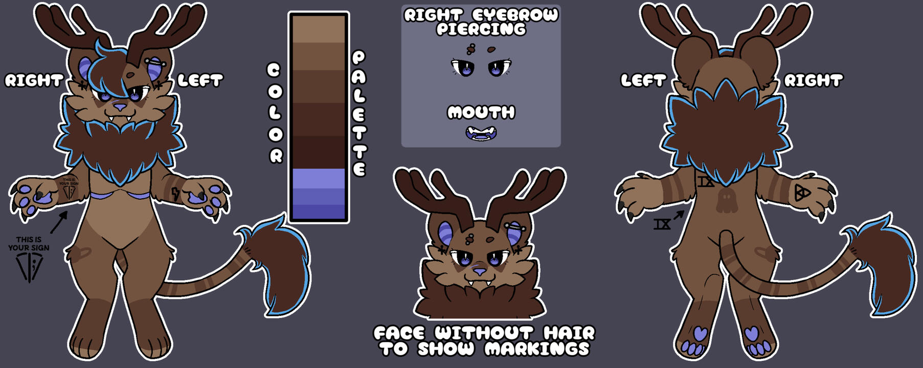 Eddie [Lion/Deer Hybrid Truesona Design - On-Base]