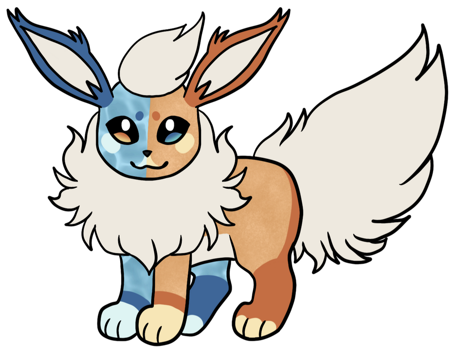 Beach Flareon Pokemon Design [On-Base]