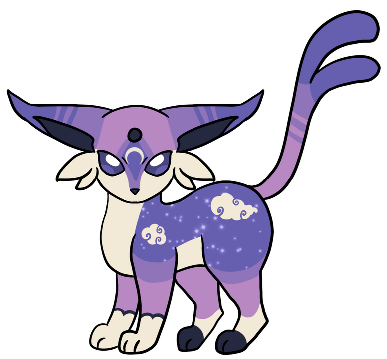 Cotton Candy Skies Espeon Pokemon Design [On-Base]