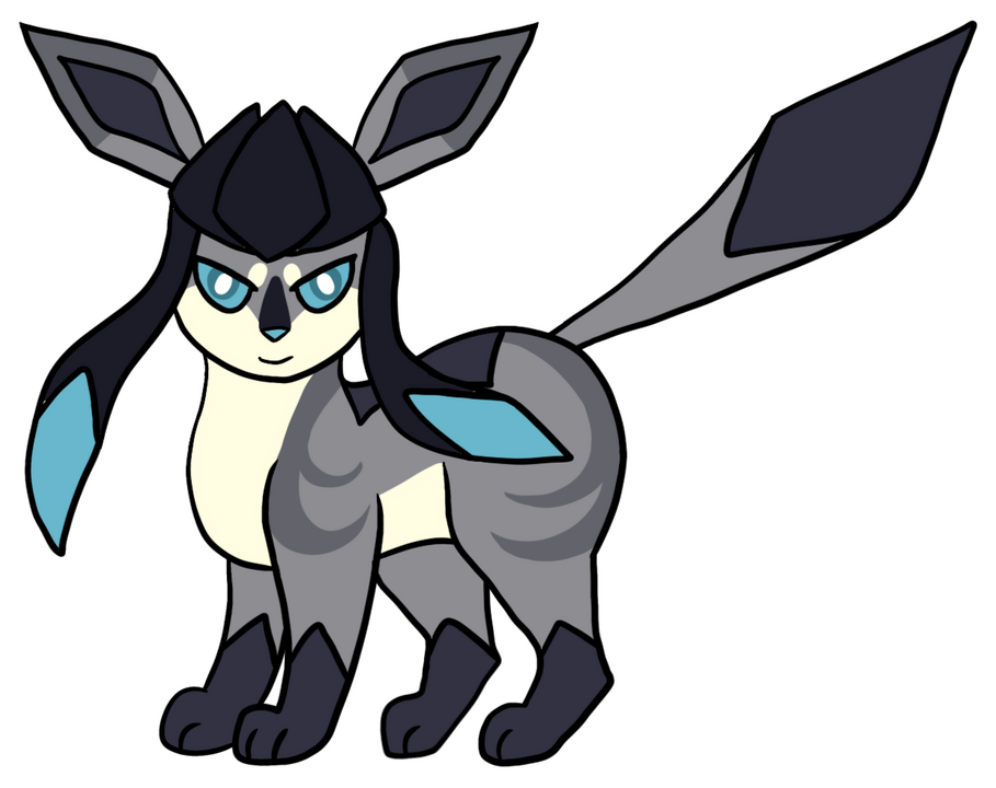 Midnight Glaceon Pokemon Design [On-Base]