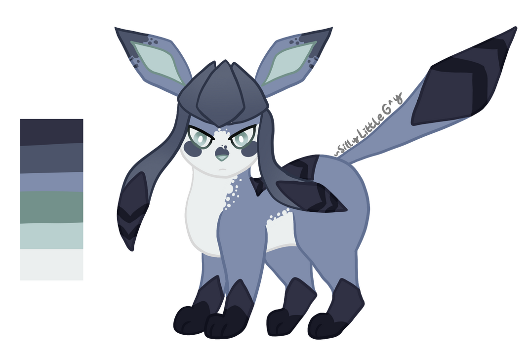 Blizzard Glaceon Pokemon Design [On-Base[